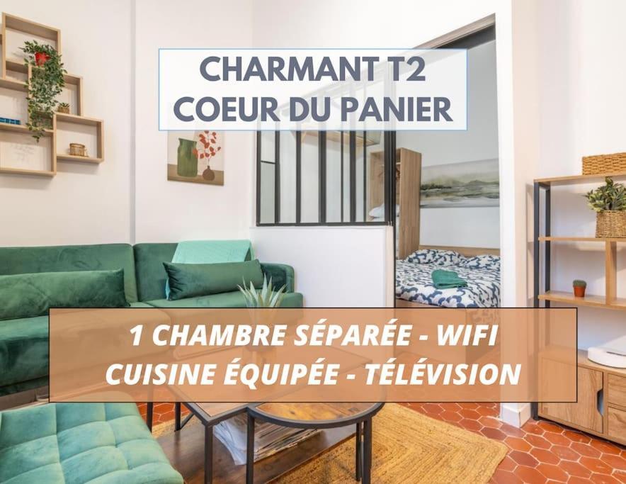 Charmant T2 Au Coeur Du Panier Marseille Eksteriør billede